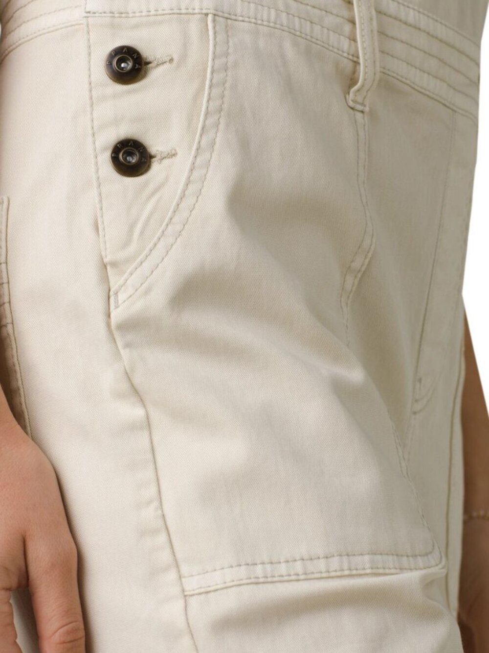 Prana Sancho Overalls, Size Small, Cream - Picture 12 of 14